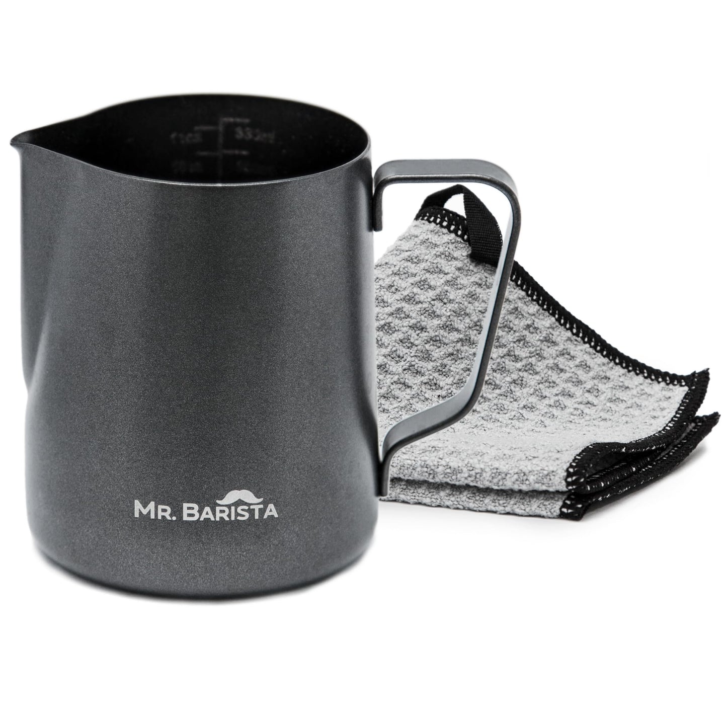 Professional Barista milk jug made of stainless steel - with Teflon coating - Latte Art spout